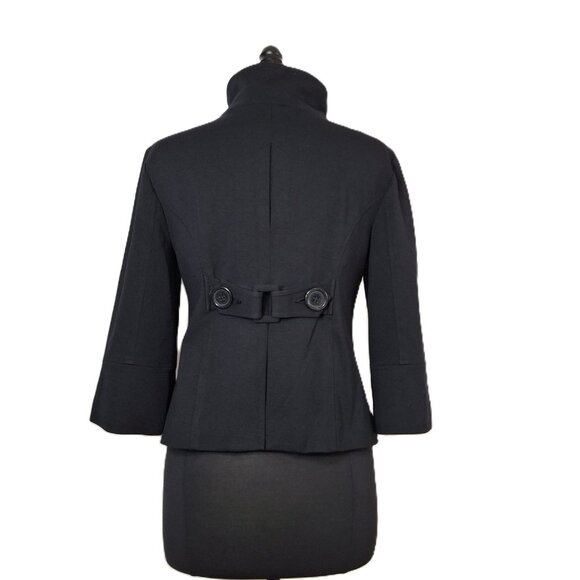 Vintage Peacoat Womens Military Style Utility Jacket Sz L Cropped Goth Gorpcore - Picture 5 of 12